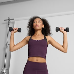 "Train All Day" Women's 2-in-1 Training Tank Top, Midnight Plum, extralarge